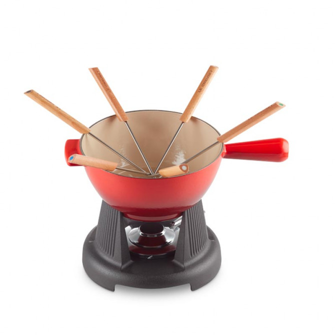 Fondue Savoyarde Le Creuset color volcánico