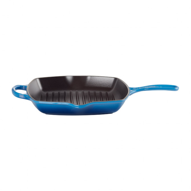 Le Creuset Gusseisen quadratische Bratpfanne azur