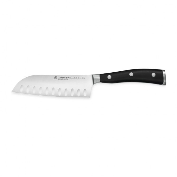 Coltello da cucina Wüsthof Santoku da 17 cm, a lama cava.