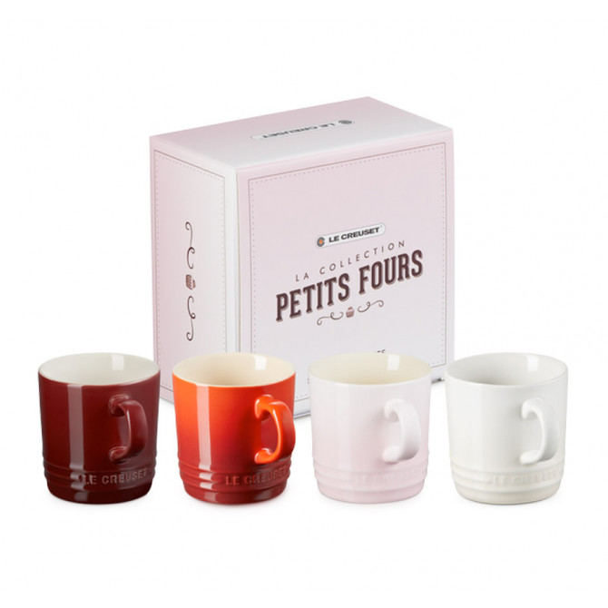 Juego de 4 tazas Petits Fours Le Creuset en Lecuine