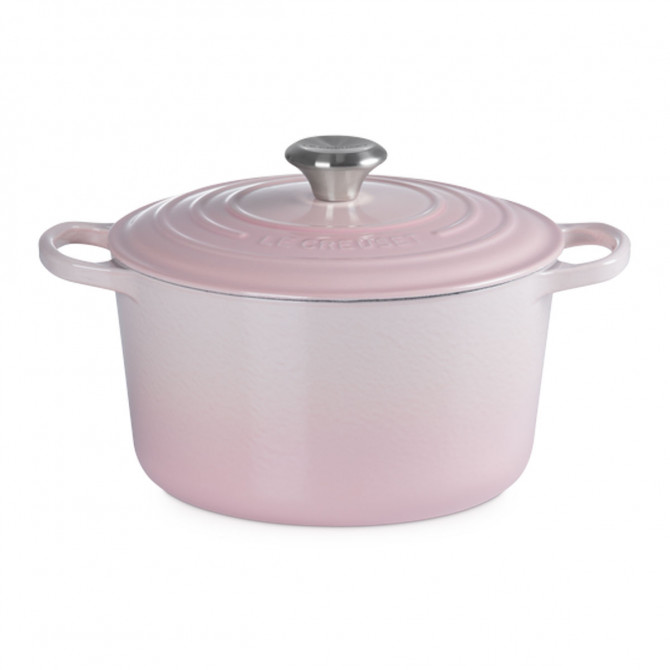 Cocotte redonda alta Shell Pink Signature