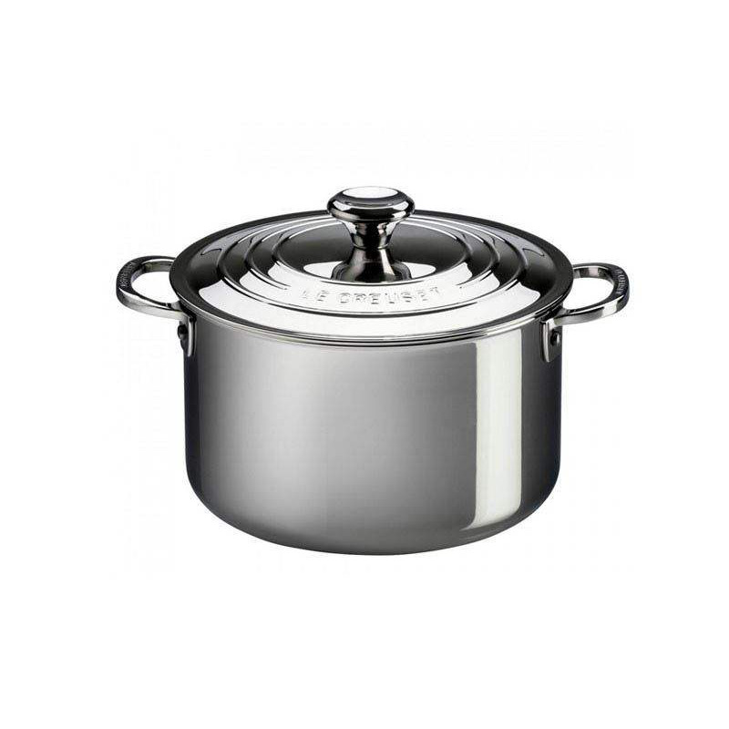 Cocotte de acero inoxidable Le Creuset