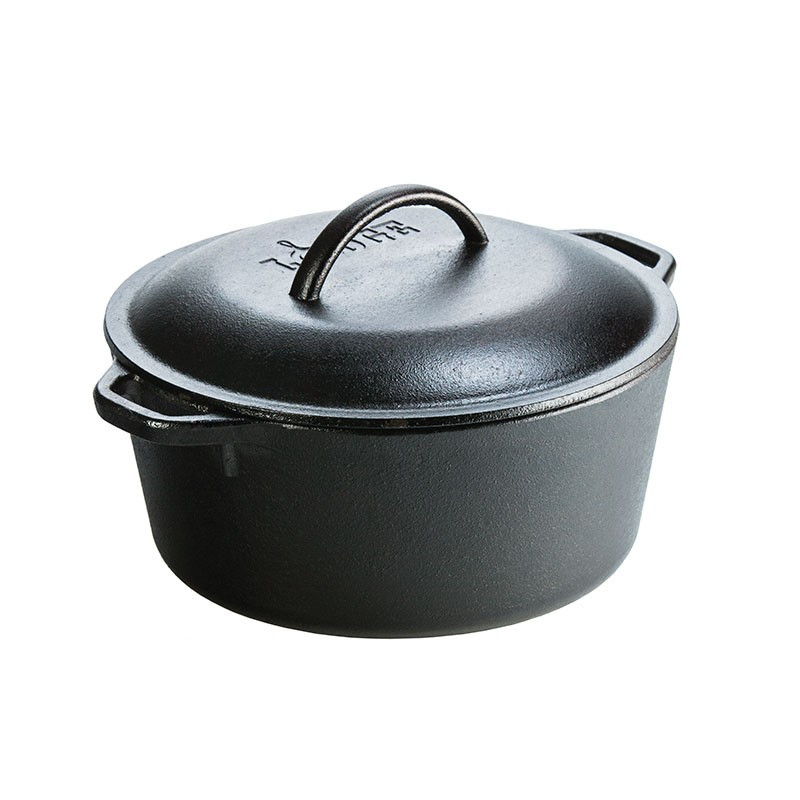 Lodge ijzeren braadpan met deksel