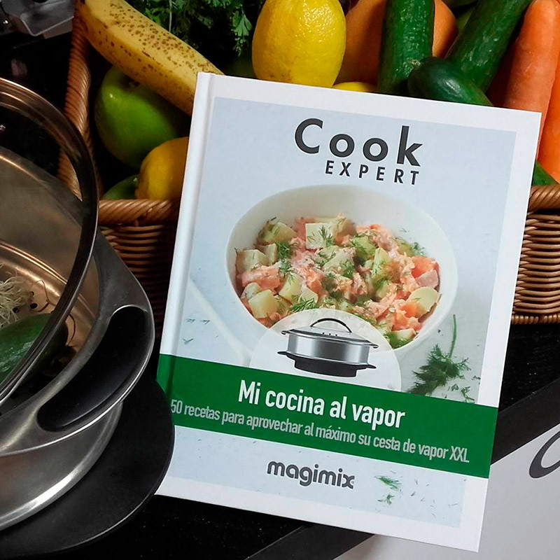 Copertina del libro mi cocina al vapor para Cook Expert di Silvia Icart