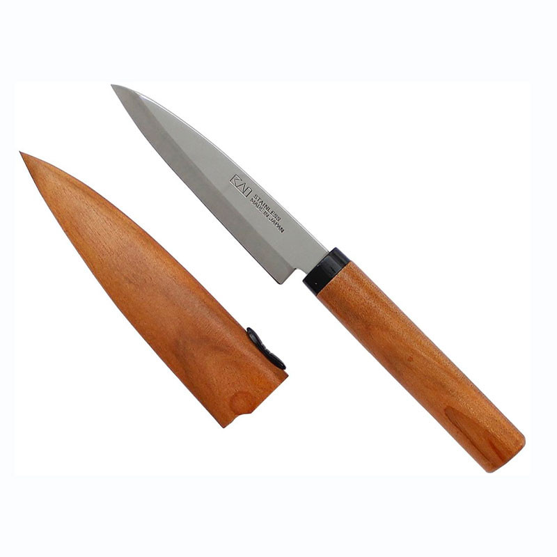 Coltello da frutta con fodero in legno KAI