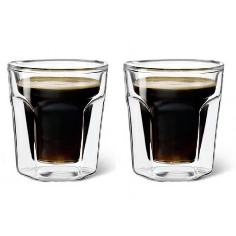 Juego de 2 vasos de vidrio para café espresso Leopold Vienna