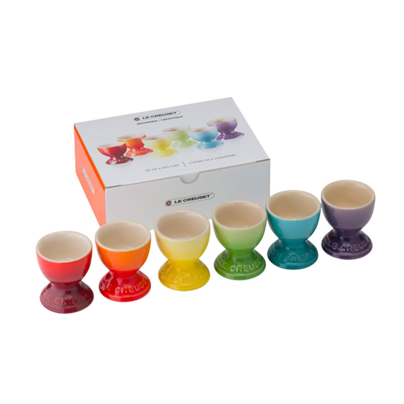 Le Creuset Steingut Keramik Rainbow Eierbecher