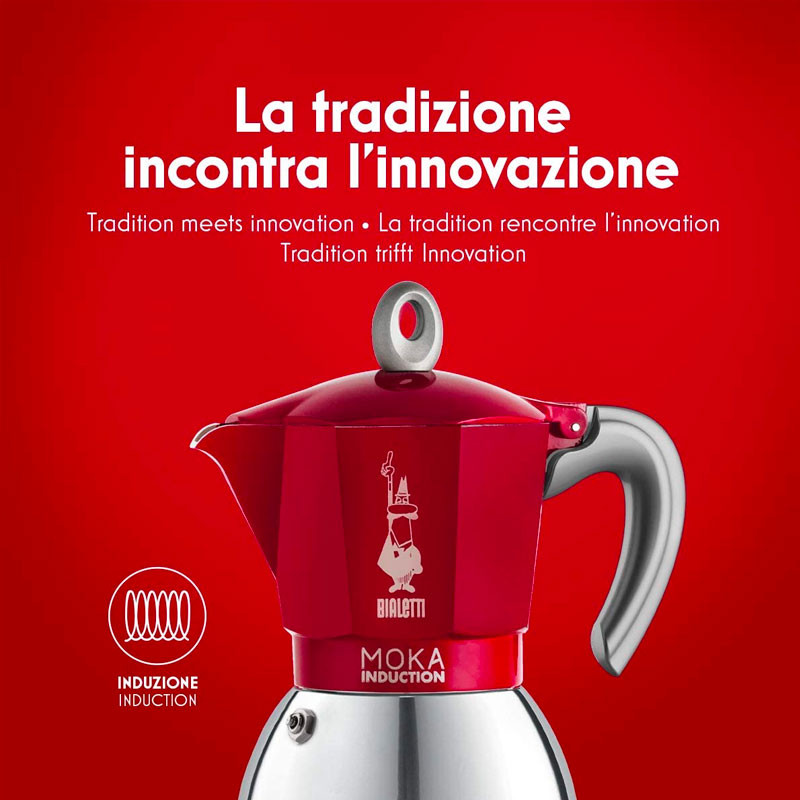 Italienische Kaffeemaschine NEW MOKA Induktion Bialetti