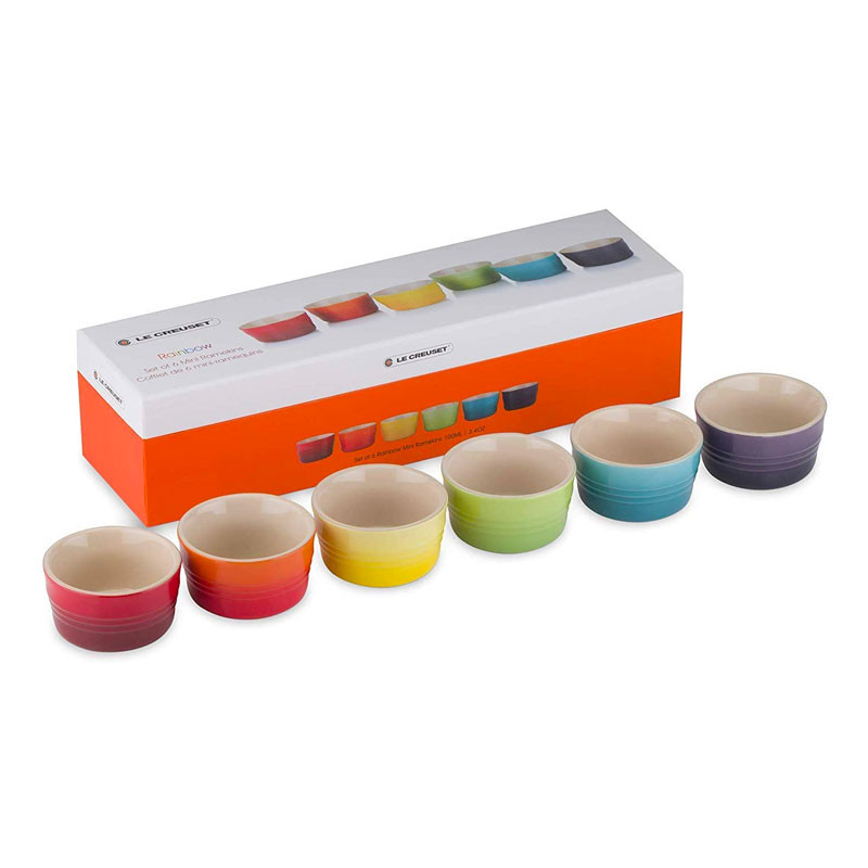 Set 6 mini pirottini Rainbow Le Creuset