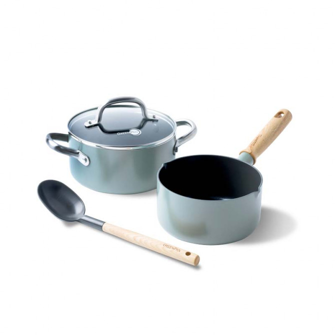 Set Greenpan Mayflower casserole, casserole et louche