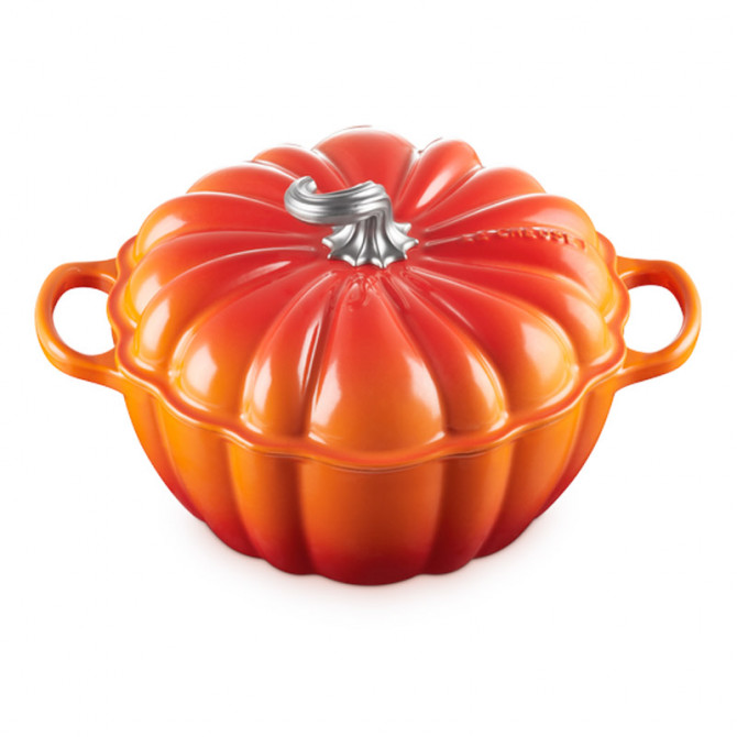 Le Creuset Limited Edition Kürbis-Kokotte Seitenansicht